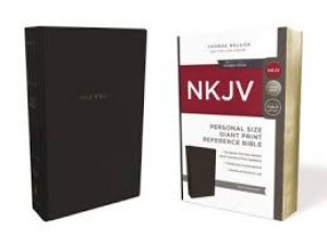 NKJV-PERSONAL SIZE GIANT PRINT REFERENCE -BLK