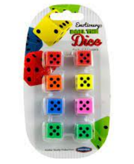 ROLL THE DICE ERASERS