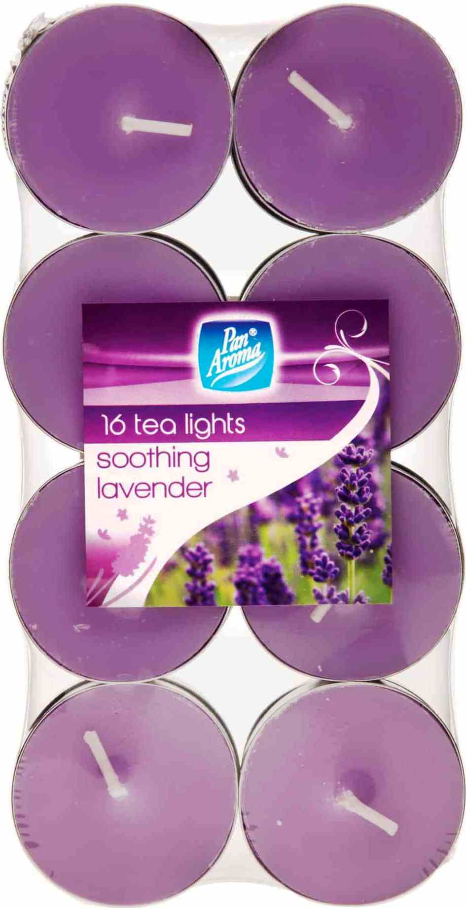 16 TEA LIGHTS SOOTHING LAVENDAR