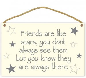 FRIENDS ARE LIKE STARS PLAQUE (PGUA)
