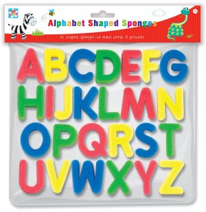 ALPHABET SHAPED SPONGES (PCAY/1)