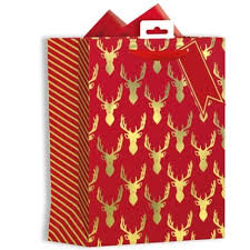 GIFT BAG-STAG HEAD MEDIUM
