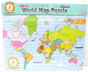 WORLD MAP PUZZLE (D10231)