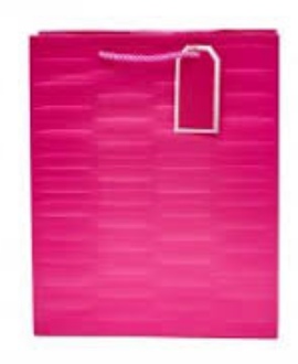 GIFT BAG-EMBOSSED BRIGHT-LARGE