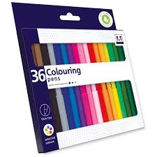 36 COLOURING PENS