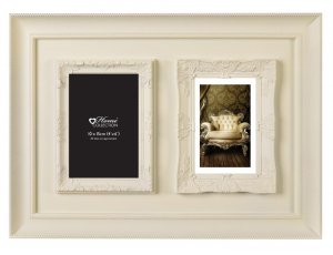 CREAM ORNATE MULTI APERTURE FRAME (ORNV)