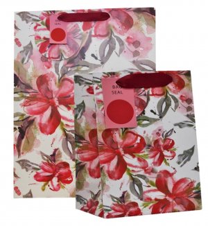 WATERCOLOUR FLORAL LARGE GIFT BAG
