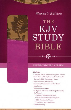 The KJV Study Bible Women' Edition-Indexed (Tan/Pink) Leather Bound