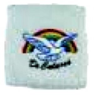 Wrist Band White with decolores Dove Pack of 4