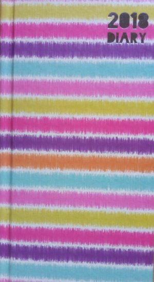 SLIM 2018 JOURNAL-WEEK TO VIEW (RAINBOW STRIPES)