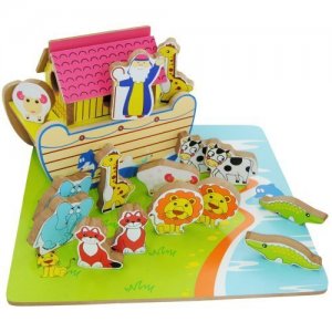 WOODEN NOAH'S ARK
