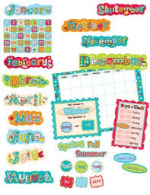 Dots on Turquoise Calendar Set