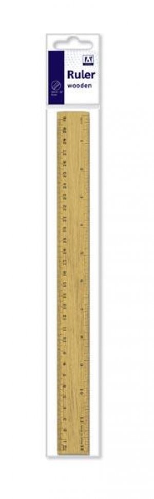 WDRL-30CM WOODEN RULER