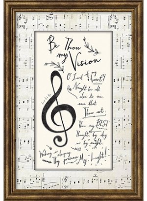 Framed Art: Be Thou My Vision Hymn