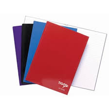 A5 CASEBOUNT FEINT NOTEBOOK - RED