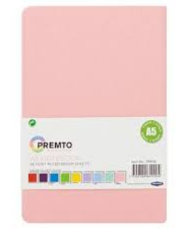 A5 NOTEBOOK PREMTO PINK SHERBET