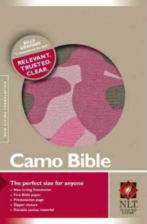 NLT- CAMO BIBLE- PINK