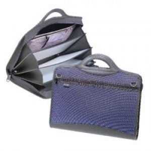 Snopake Zip Grip Document Case Internal Zip Section and Integral Handle 4 Part Stellite Blue Ref 14947