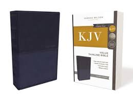 KJV THINELINE DARK BLUE L/SOFT