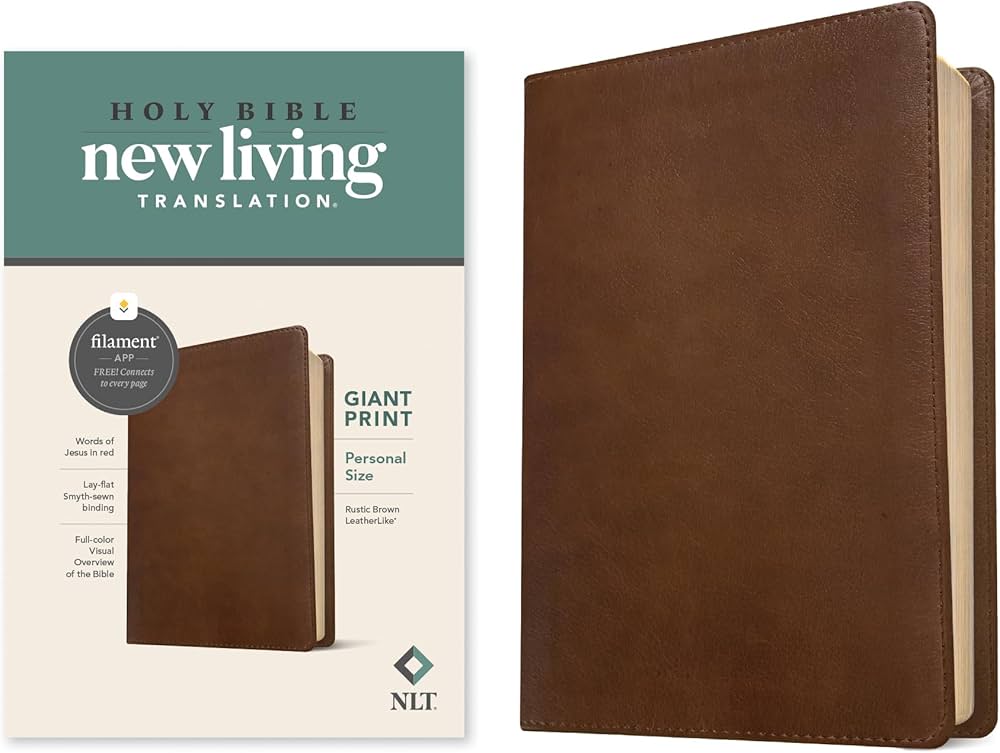NLT Personal Size Giant Print Bible, Filament Enabled