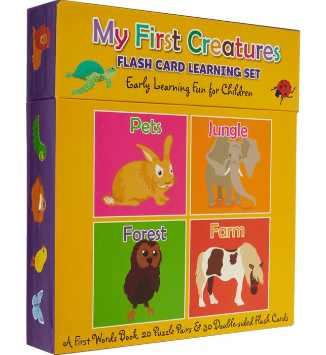 Flash Card Learning Set: My First Creatures