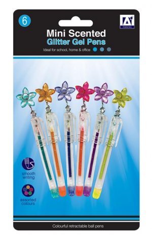 MINI SCENTED GLITTER  GEL PENS(MZY_4)