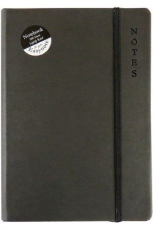 Easy Note A5 Soft Touch Notebook - Rustic Black