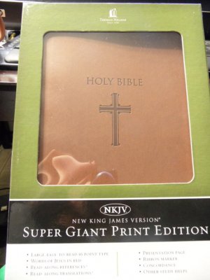 Holy Bible - NKJV New King James Version Super Giant Print Edition