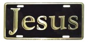 Deluxe Autotag Gold Jesus