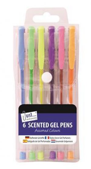 6 SCENTED GEL PENS
