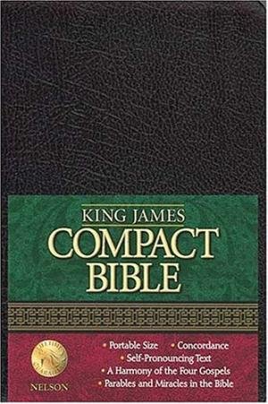 KJV-COMPACT TEXT BIBLE,BLK,L/C