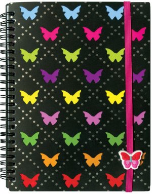 A5 TWIN WIRO NOTEBOOK BUTTERFLY (SLDM)