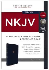 NKJV-GIANT PRINT CENTER COLUMN BIBLE