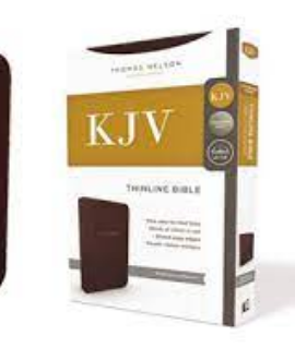 KJV THINLINE BIBLE; Burgundy Leathersoft