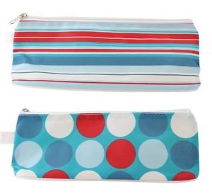 20CM SPOTS & STRIPES PENCIL CASE