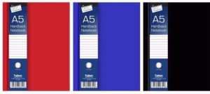 A5 HARDBACK RULED NOTEBOOK (RED)