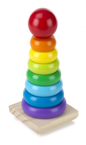 Rainbow Stacker Wooden Ring