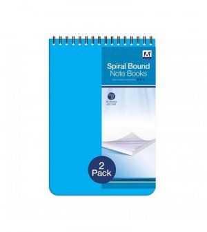 2 SPIRAL NOTEBOOKS-30 SHEETS