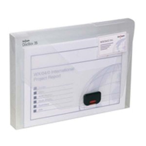 Snopake DocBox Box File Polypropylene with Push Lock 35mm Spine A4 Clear Ref 12861
