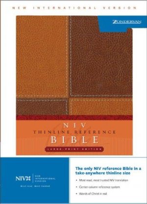 NIV-THINLINE REFERENCE BIBLE -LARGE PRINT -BROWN /BROWN