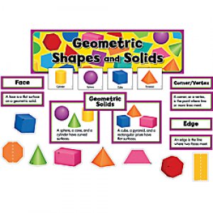 MINI BULLETIN BOARD SET: GEOMETRIC SHAPES AND SOLIDS