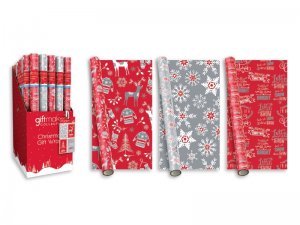 GIFTWRAP- 5MTR PAPER COZY XMAS