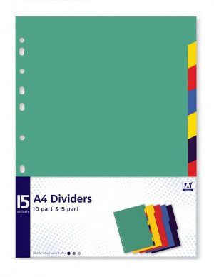 A4 10PART & 5PART DIVIDERS (AVAD/3)
