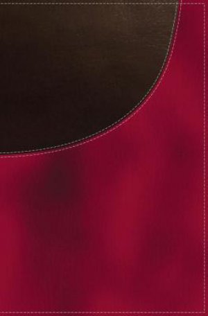 KJV-SUPER GIANT PRINT REFERENCE BIBLE - ROSE/MAHOGANY