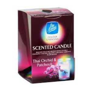 SCENTED CANDLE: COLOURING CHANGING (Thai Orchid & Patchouli)
