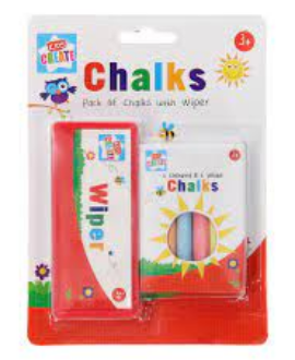 ST-PACK OF CHALKS AND WIPER