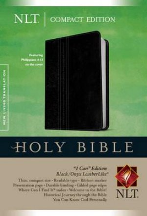 NLT HOLY BIBLE - COMPACT EDITION - BLACK/ONYX