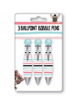 3PK BOBBLE PENS - PETS