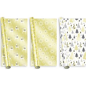 GIFTWRAP-2MTR FOIL GOLDEN BLAST DESIGN