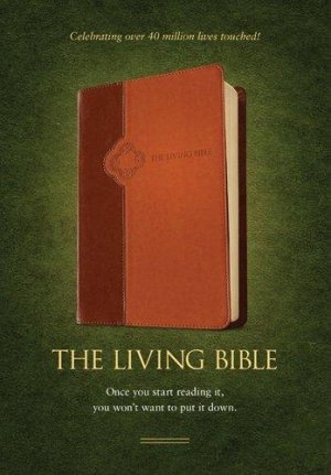 THE LIVING BIBLE-BRN/TAN